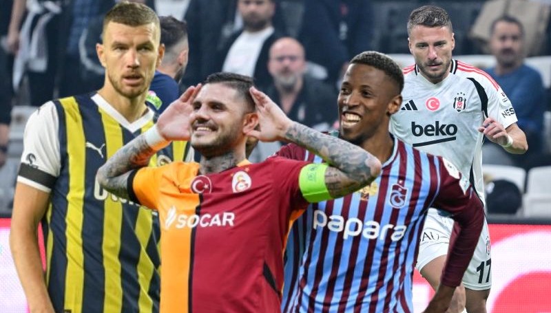 Süper Lig'de 18. hafta sonrası gol krallığında son durum: Immobile, Dzeko, Banza ve Icardi'nin kaç golü var?