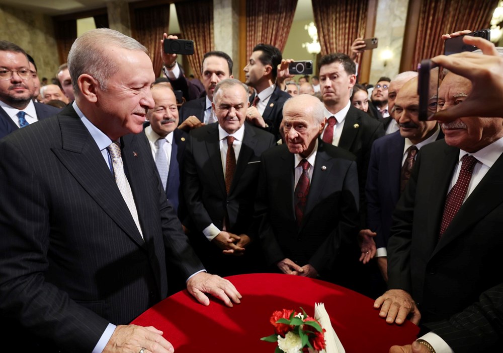 Meclis'te yeni yasama yılı resepsiyonu: Devletin zirvesi bir araya geldi - 4