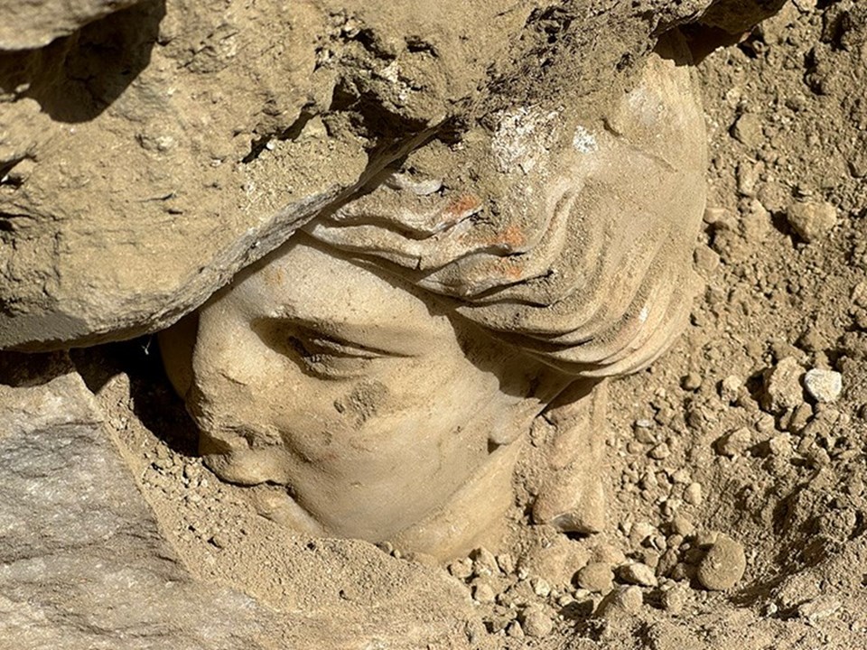 Laodikya'da "Hygieia" heykelinin başı bulundu - 1