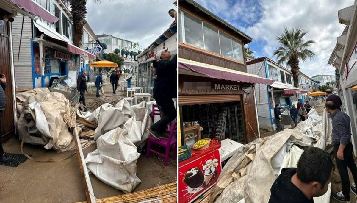 Bodrum'u fırtına vurdu Bodrum'u fırtına vurdu