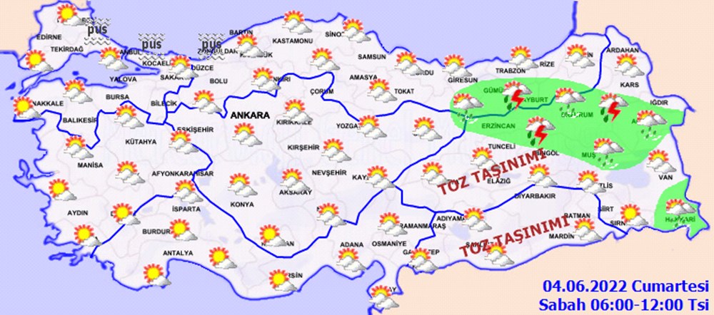 Çöl tozu (Toz bulutu) devam edecek mi? (4 Haziran 2022 hava durumu tahmini) - 2