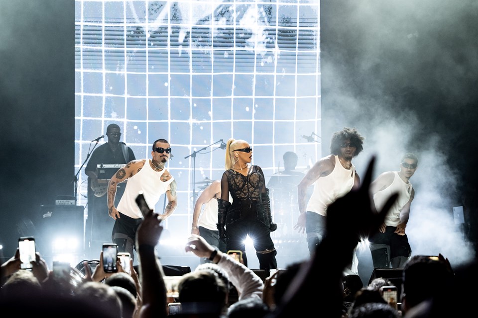 Grammy ödüllü şarkıcı Christina Aguilera Antalya'da konser verdi - 2