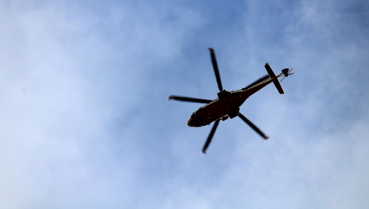Ormanda mahsur kalan kadın helikopter ile kurtarıldı Ormanda mahsur kalan kadın helikopter ile kurtarıldı