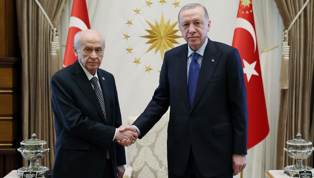 Cumhurbaşkanı Erdoğan, Bahçeli ile görüştü