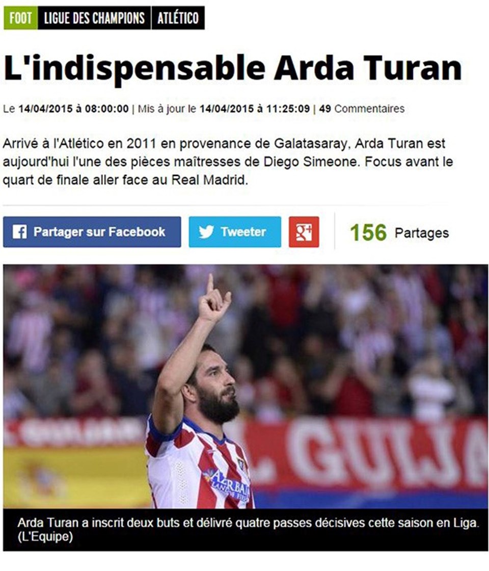 Fransız gazetesinden Arda'ya övgü - 1