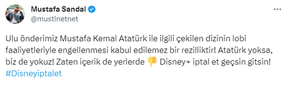 Disney'in Atatürk dizisi kararına ünlü isimlerden tepkiler - 3