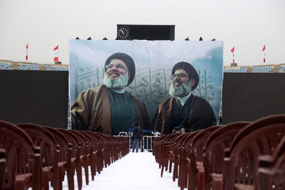 Lübnan'da tarihi tören: Nasrallah'ın cenazesi on binleri bir araya getirdi - 7