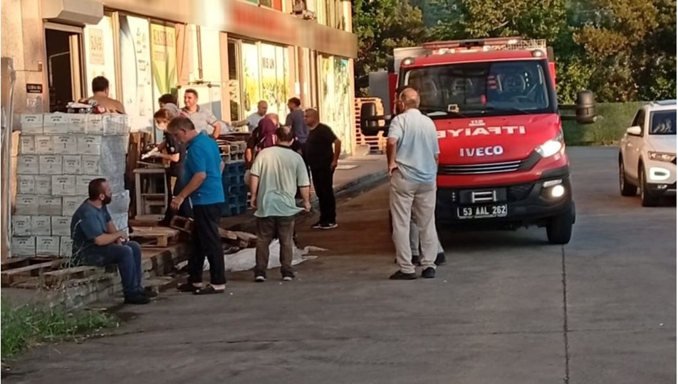Rize’de yük asansörüne sıkışan işçi hayatını kaybetti