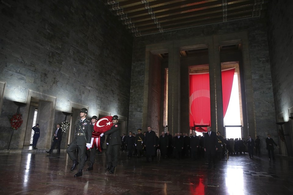 Devlet erkanı Anıtkabir'i ziyaret etti (Cumhuriyet 93 yaşında) - 5