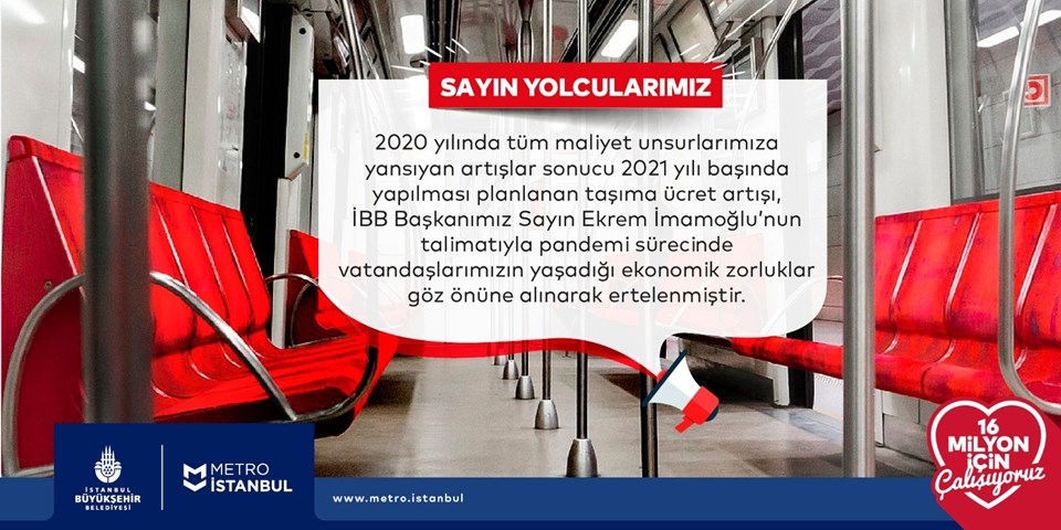 Metro İstanbul’dan "ücret artışı" açıklaması - 1