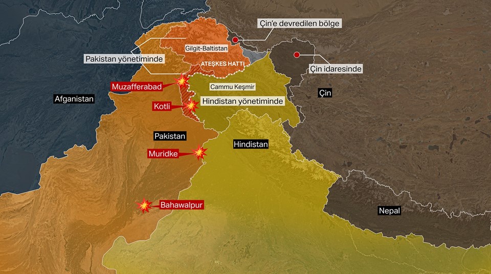 Hindistan, Pakistan'ı füzelerle vurdu - 1