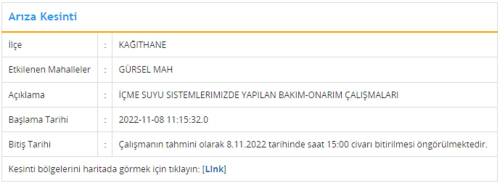 İstanbul'un 7 ilçesinde su kesintisi: 8 saat su kesintisi yaşanacak (8 Kasım İSKİ planlı su kesintisi listesi) - 8