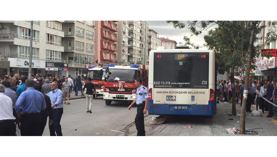 ankara da otobus duraga daldi 12 kisi