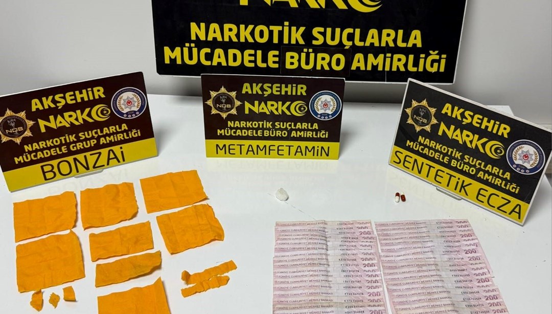 Akşehir'de uyuşturucu tacirlerine operasyon: 1 tutuklama