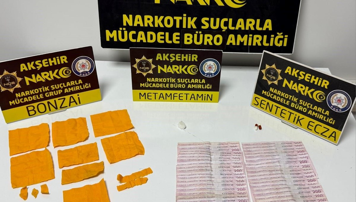 Akşehir'de uyuşturucu tacirlerine operasyon