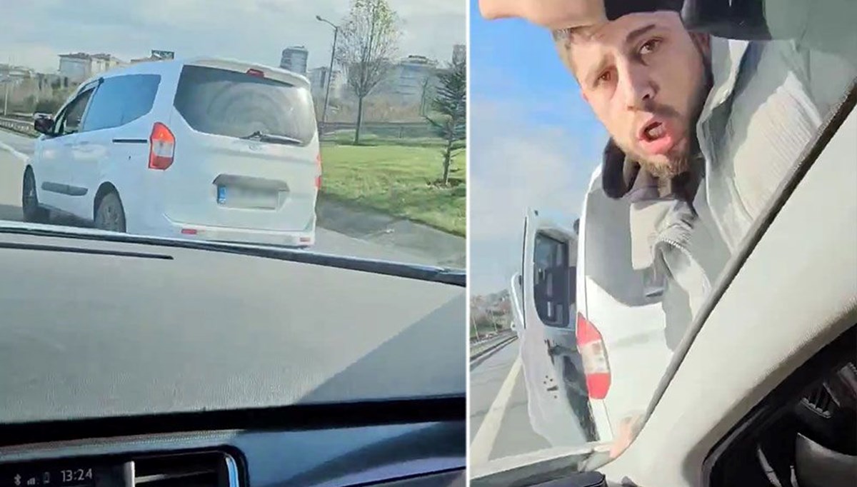 TEM'de öfkeli sürücü dehşeti: Yol kesip camı yumrukladı TEM'de öfkeli sürücü dehşeti: Yol kesip camı yumrukladı
