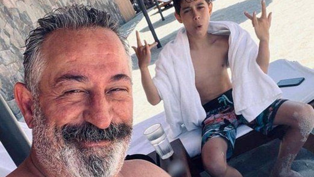 Cem Yılmaz oğlu Kemal ile tatilde