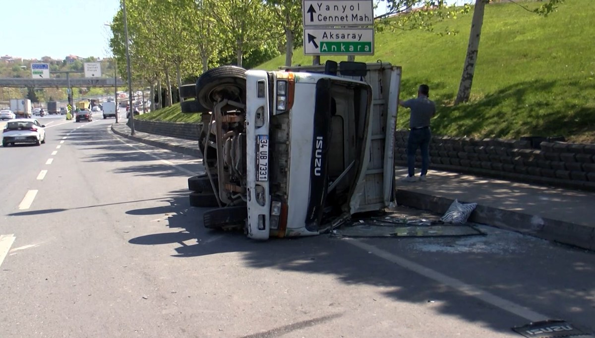 D-100 karayolunda trafik kazası