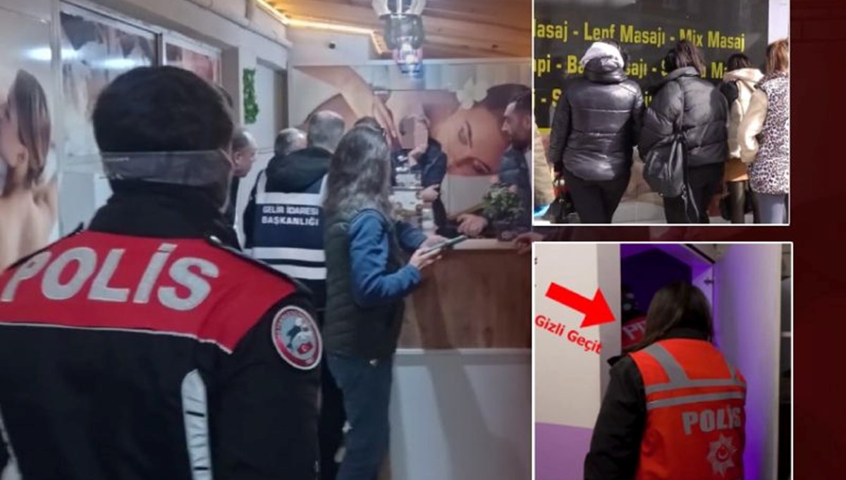Gizli geçitli VIP odalar! Masaj salonlarına fuhuş baskını, 34 kadın kurtarıldı Gizli geçitli VIP odalar! Masaj salonlarına fuhuş baskını, 34 kadın kurtarıldı