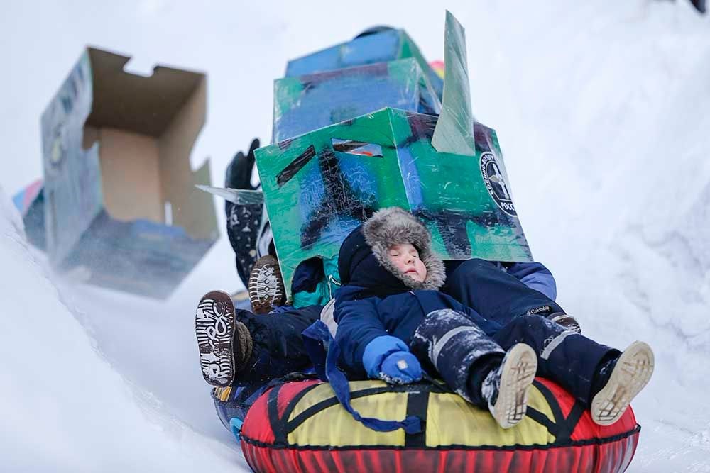 Özel tasarım kızaklar yarıştı (Battle Sani festivali)