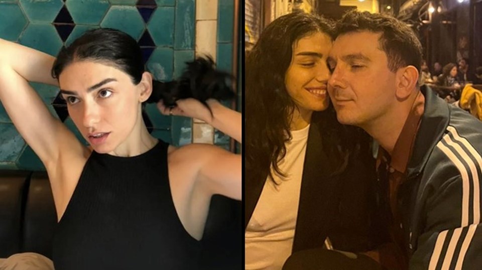 Hazar Ergüçlü'den yeni aşkı Kutay Soyocak ile mutluluk pozu - 1