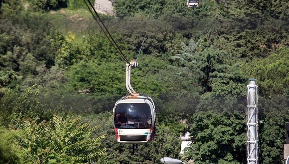 İstanbul'daki teleferik seferlerine hava muhalefeti engeli