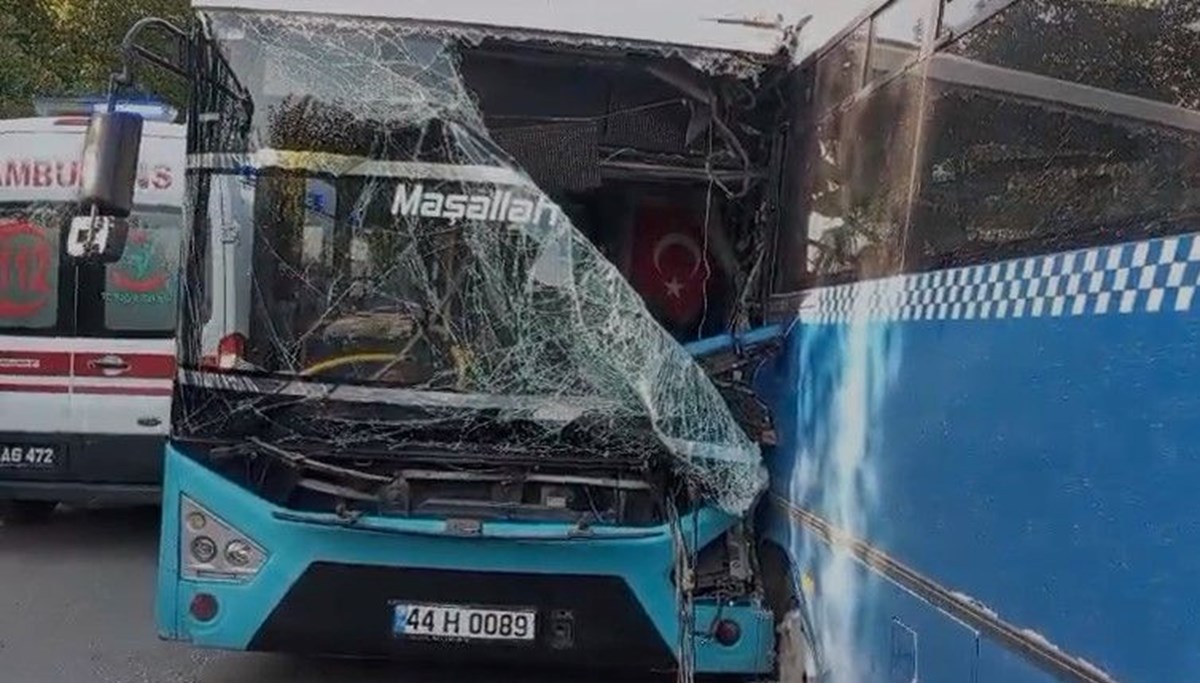 Malatya'da belediye otobüsü ile midibüs çarpıştı: 17 yaralı Malatya'da belediye otobüsü ile midibüs çarpıştı: 17 yaralı