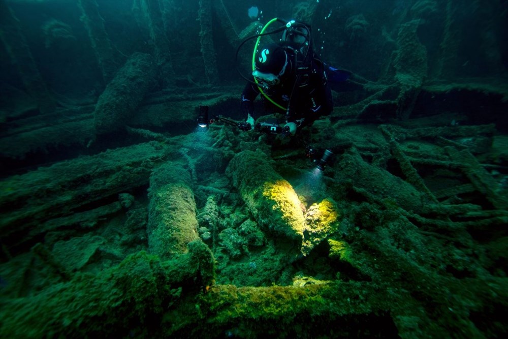 1. Dünya Savaşı'nın bitişinin 103. yılında Çanakkale'deki batık görüntülendi - 23