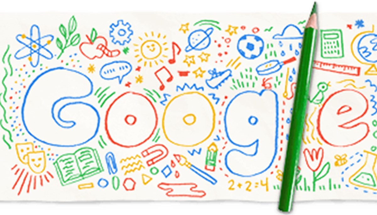 Google'dan 'Okulun ilk günü' Doodle'ı