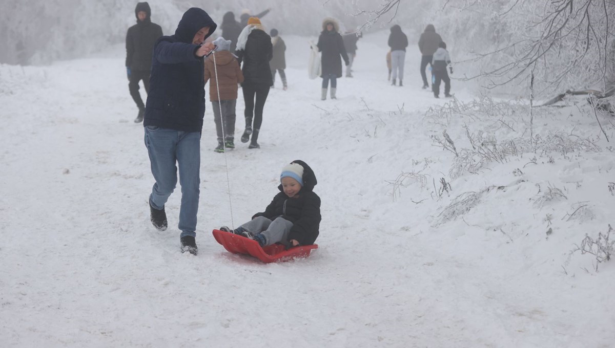 Kar görmek isteyenler rotasını Istranca Dağları'na çevirdi