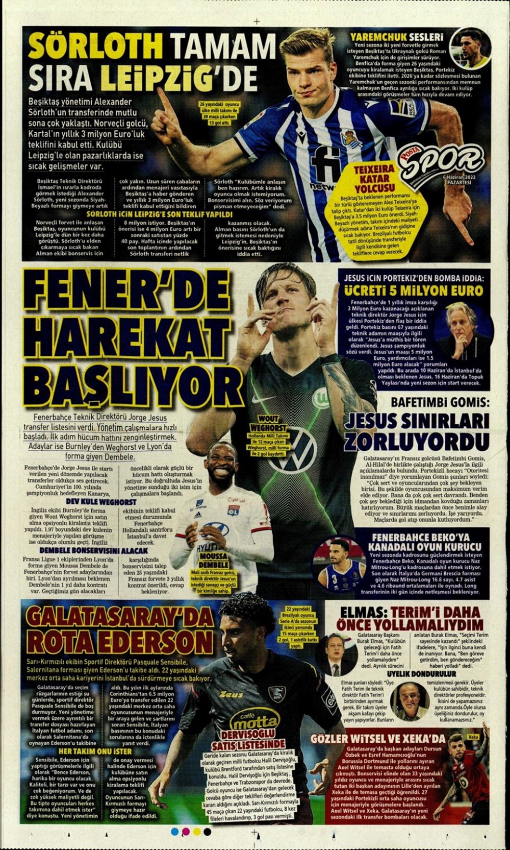 Günün spor manşetleri (6 Haziran 2022) - 7
