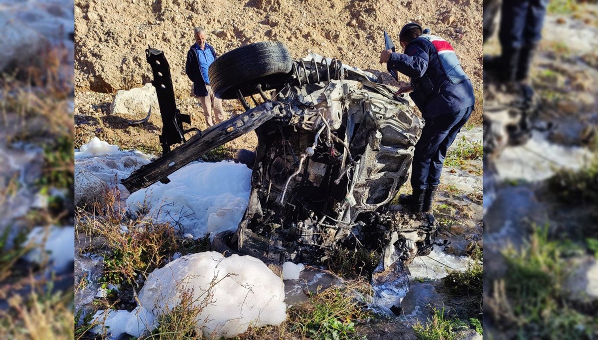 Takla atan otomobil şarampole devrildi: Sürücü hayatını kaybetti