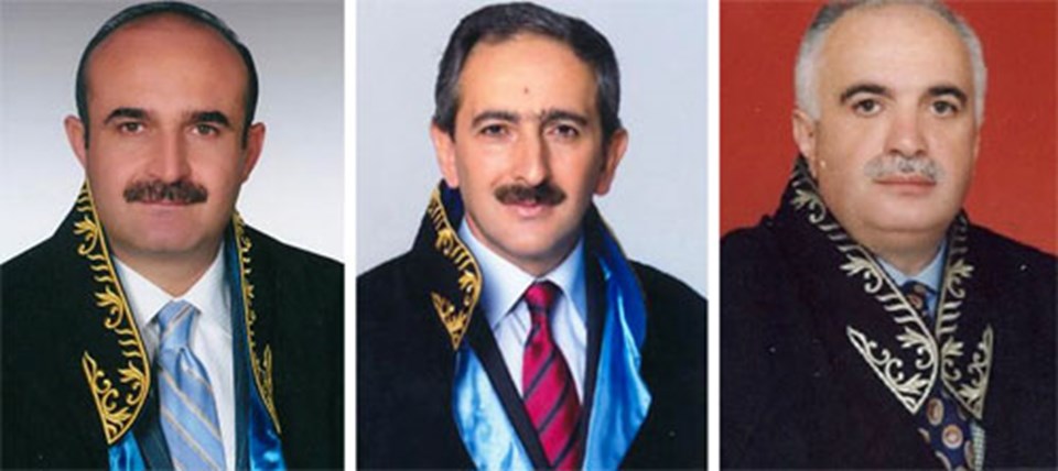Soldan sağa adaylar: Rıdvan Güleç, Hicabi Dursun ve Cavit Özkahraman.