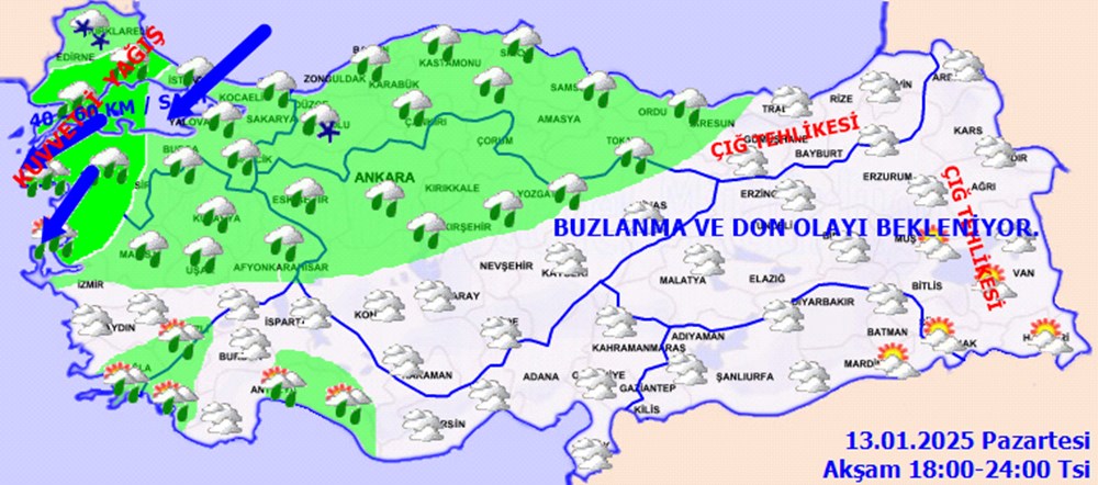 Kar, tipi, fırtına… İstanbul dahil 13 şehir için sarı kodlu uyarı! Kuvvetli yağışa dikkat - 8