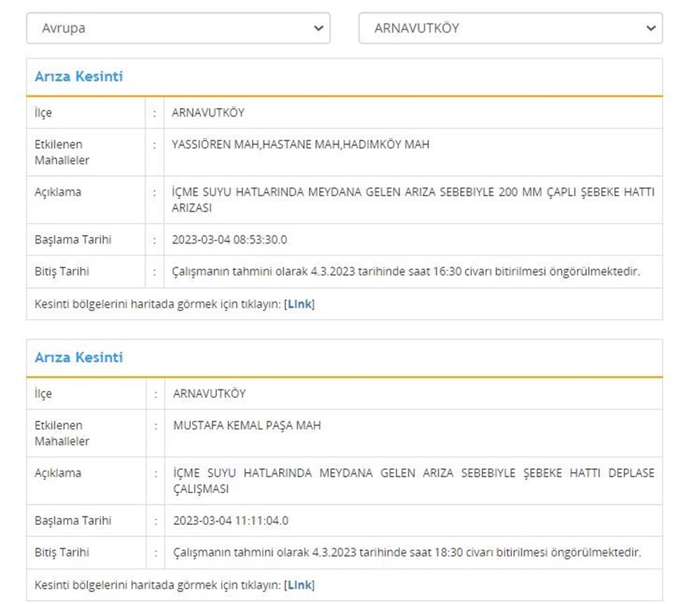 İSKİ 5 ilçede su kesintisi yaşanacağını duyurdu (Arnavutköy, Eyüsultan, Küçükçekmece, Silivri, Ataşehir) Sular ne zaman gelecek? - 1