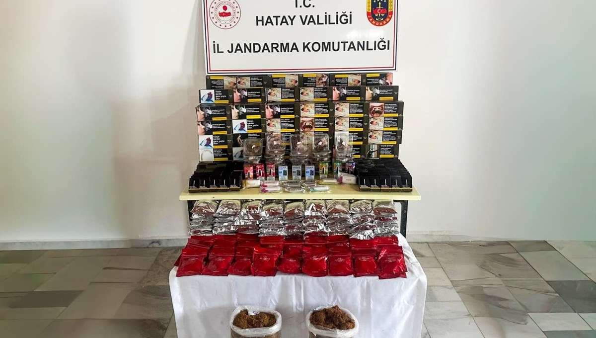 Hatay'da kaçak tütün operasyonu