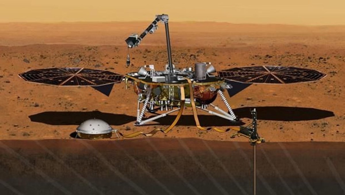 NASA, Mars keşif aracı InSight'a veda ediyor