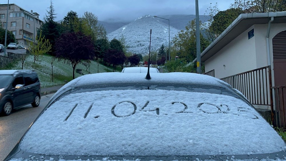 Gece boyunca kar yağdı: Nisan ayına bir vilayet beyaza büründü 72 Frced pNU0e KtViLJ5Mgw