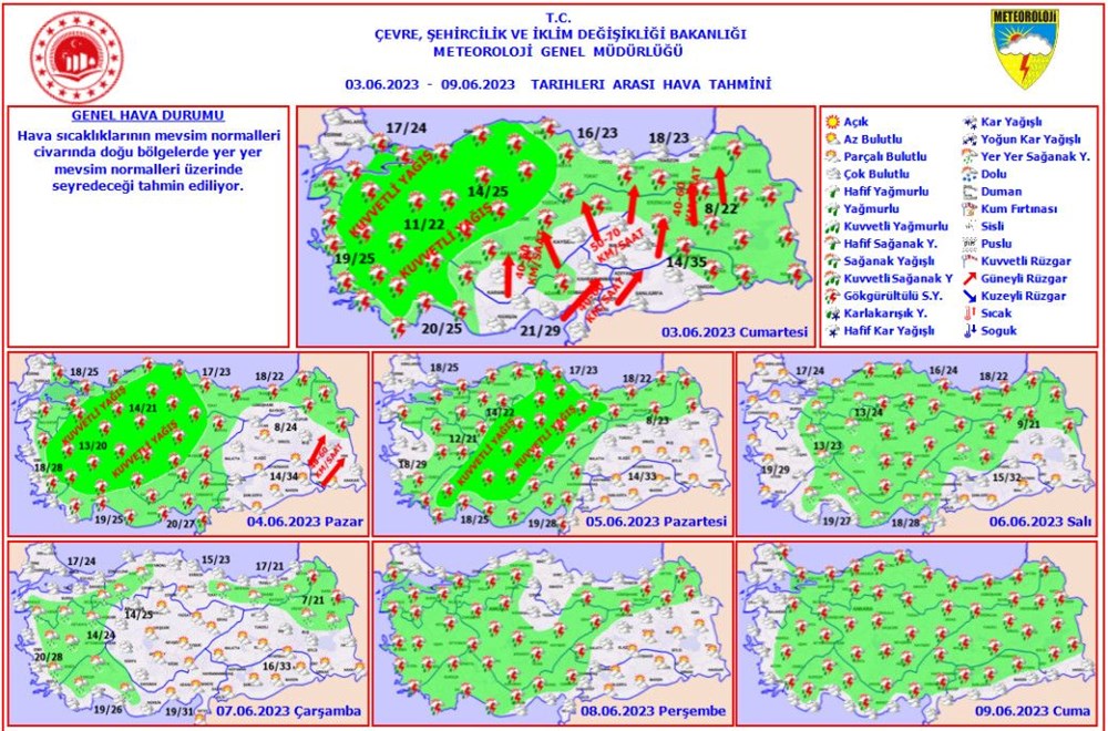 30 il sağanak uyarısı (Meteorolojiden 5 günlük rapor) - 8