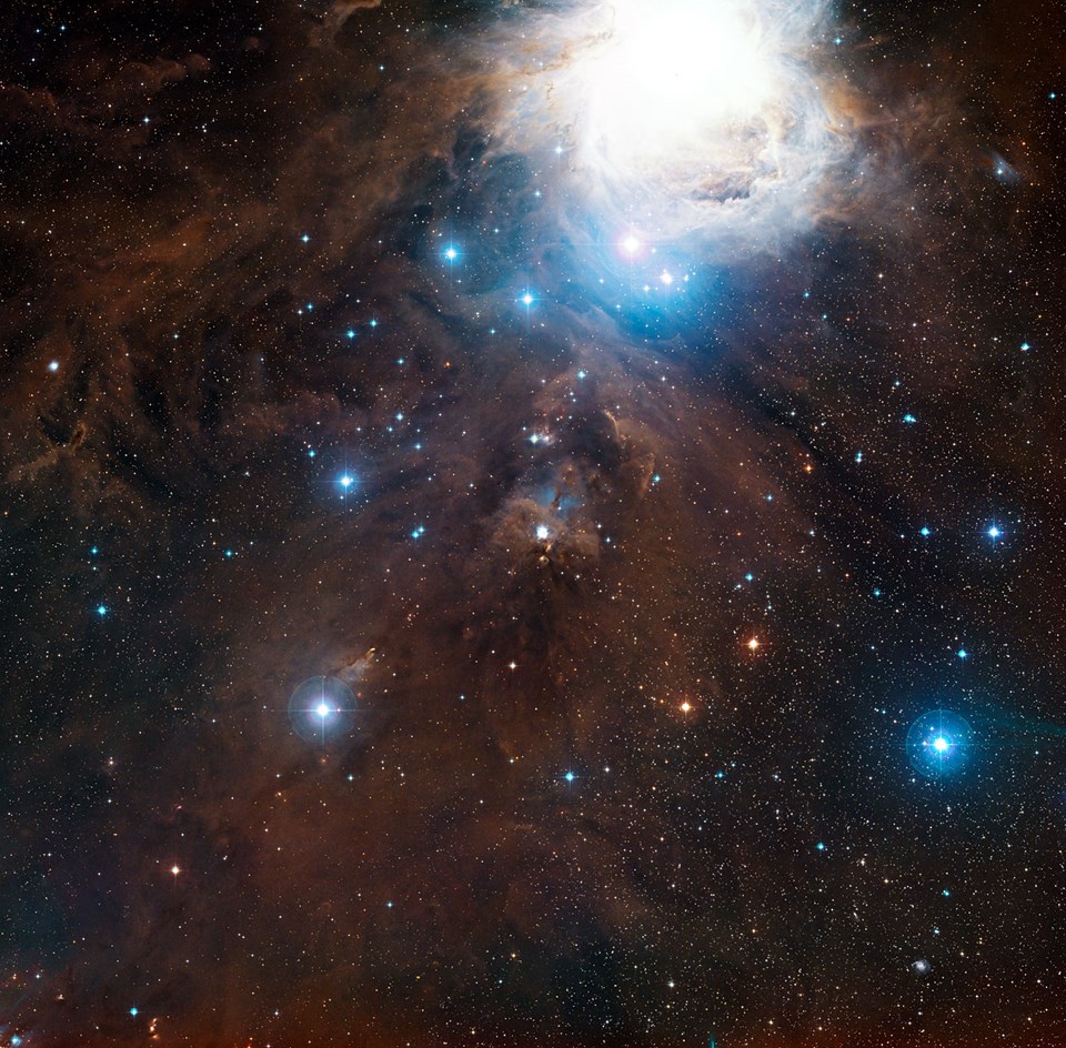 Görünür ışıkta Orion takımyıldızı.