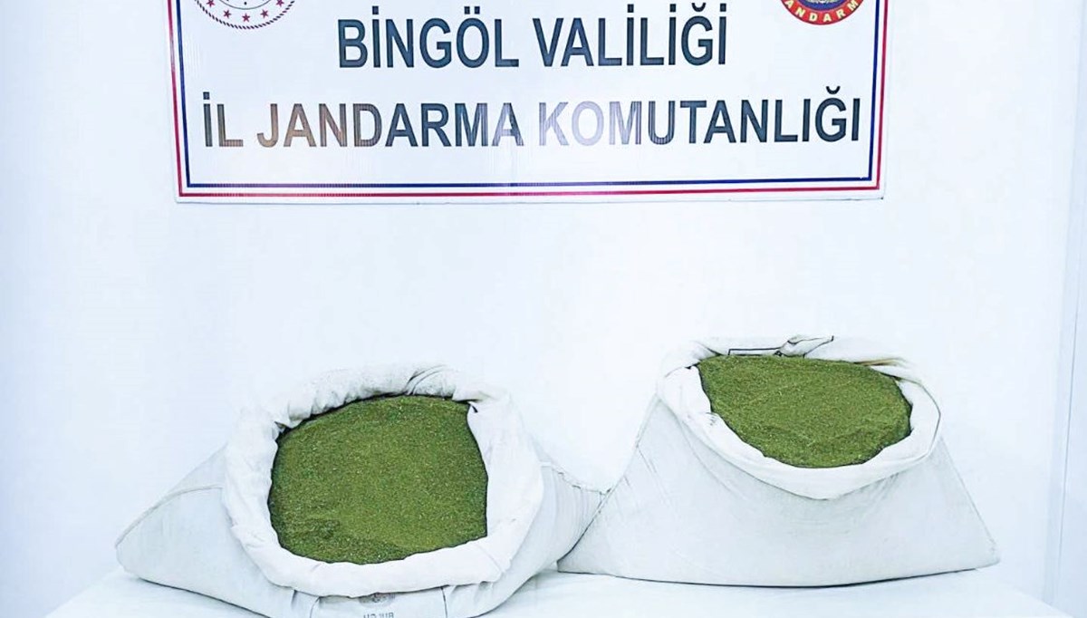 Bingöl'de 45 kilogram esrar ele geçirildi