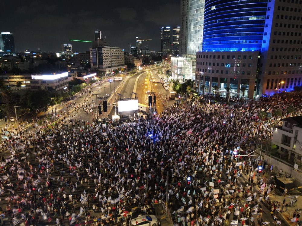 İsrail'de "yargı reformu" protestoları 34. haftada: Sembolik tabutlar dikkat çekti - 9