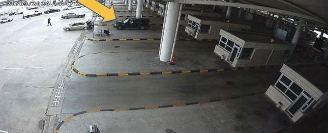 Aracın Edirne Kapıkule Gümrük Kapısı