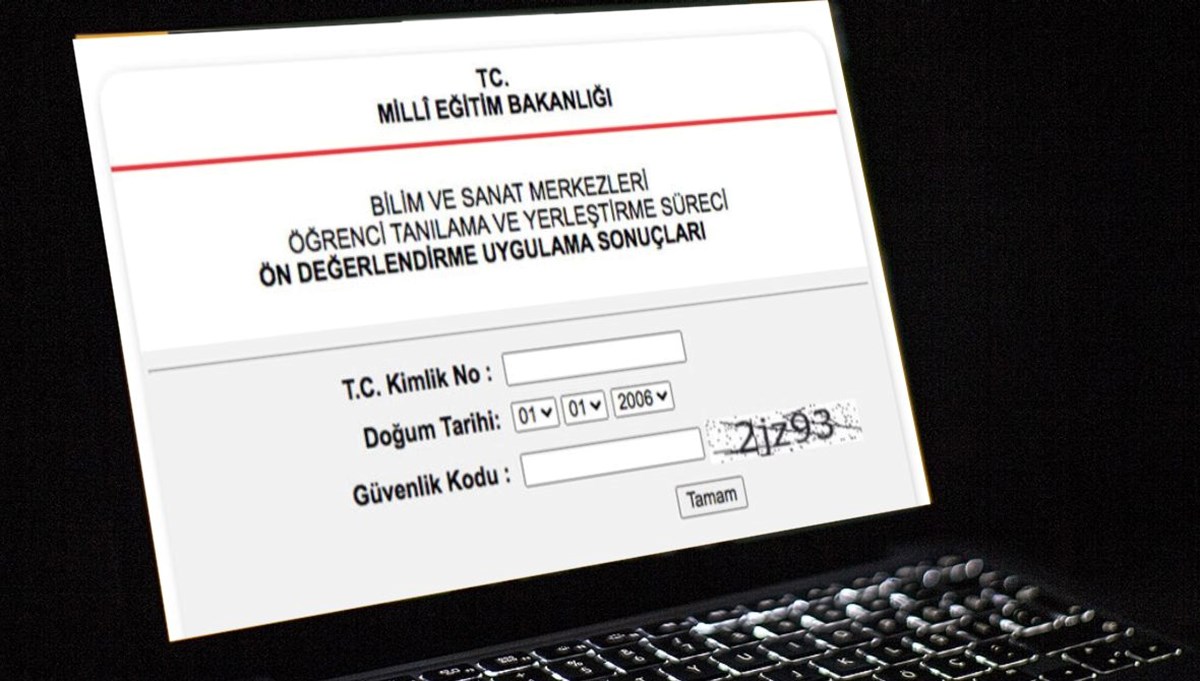 BİLSEM sınav sonuçları meb.gov.tr sorgulama ekranı BİLSEM sınav sonuçları meb.gov.tr sorgulama ekranı
