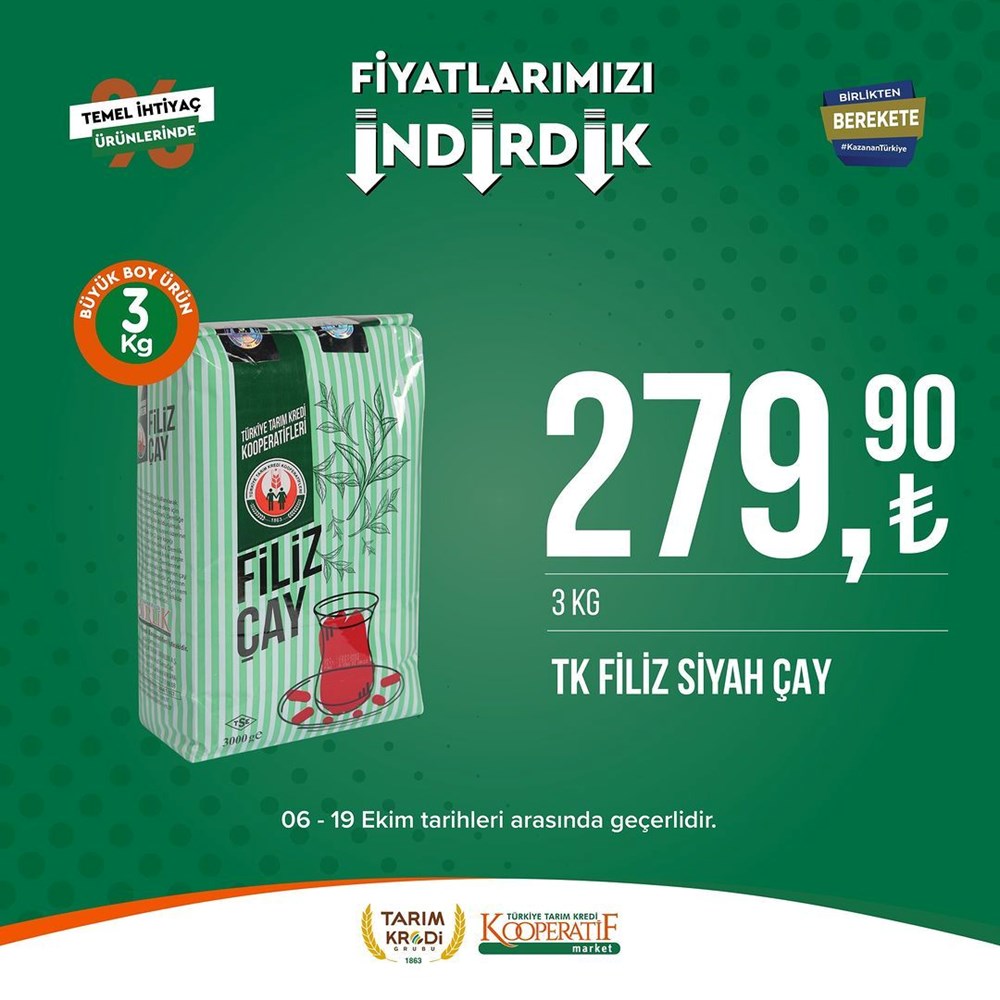 İNDİRİM BUGÜN BAŞLADI! Tarım Kredi Kooperatifi Market İndirim Kataloğu | Siirt Olay Haber Tarım Kredi Kooperatif Market ekim ayına özel yeni indirimli ürünler listesi: Yüzde 50 indirim bugün başlıyor (16 Ekim-2 Kasım 2023 Tarım Kredi Market indirimleri) - 77
