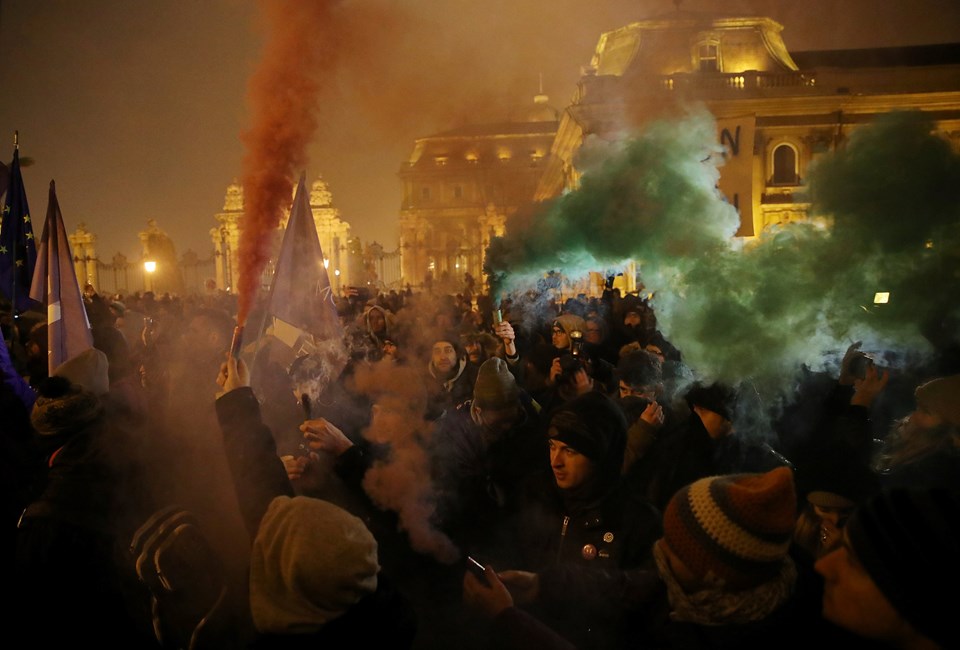 Macaristan'da "fazla mesai" protestosu devam ediyor - 2