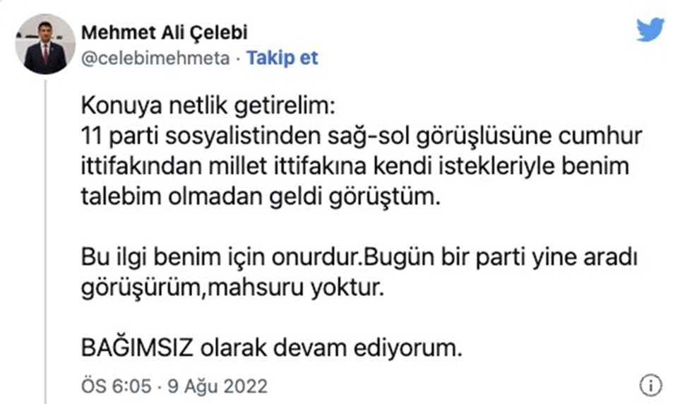 Mehmet Ali Çelebi'den AK Parti açıklaması - 2