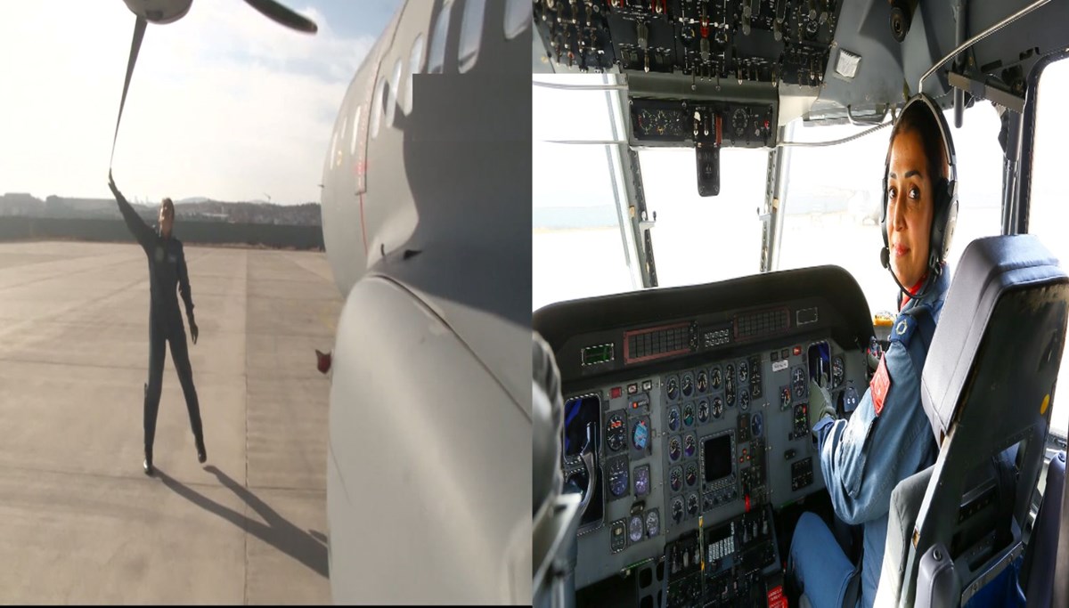 8 tonluk askeri uçağı uçuruyor: Mesleğimde kadın-erkek ayrımı yok