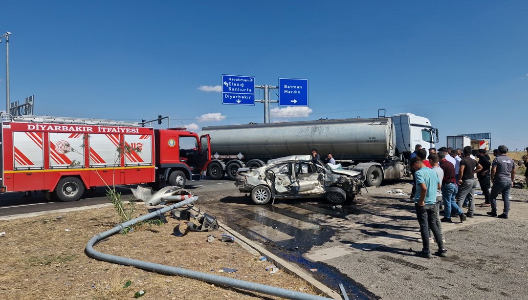 Tanker ile otomobil çarpıştı: 2'si ağır 4 yaralı