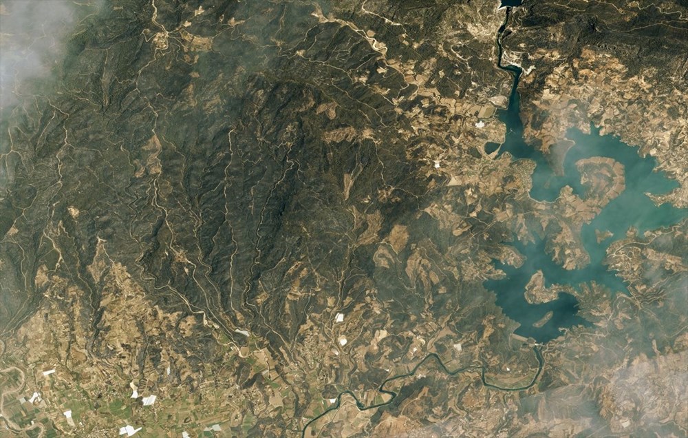Göktürk uyduları, Manavgat ve Marmaris'teki orman yangınlarını uzaydan görüntüledi - 4